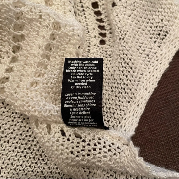Elizabeth and James open knit sweater cream 6091 - Picture 6 of 7